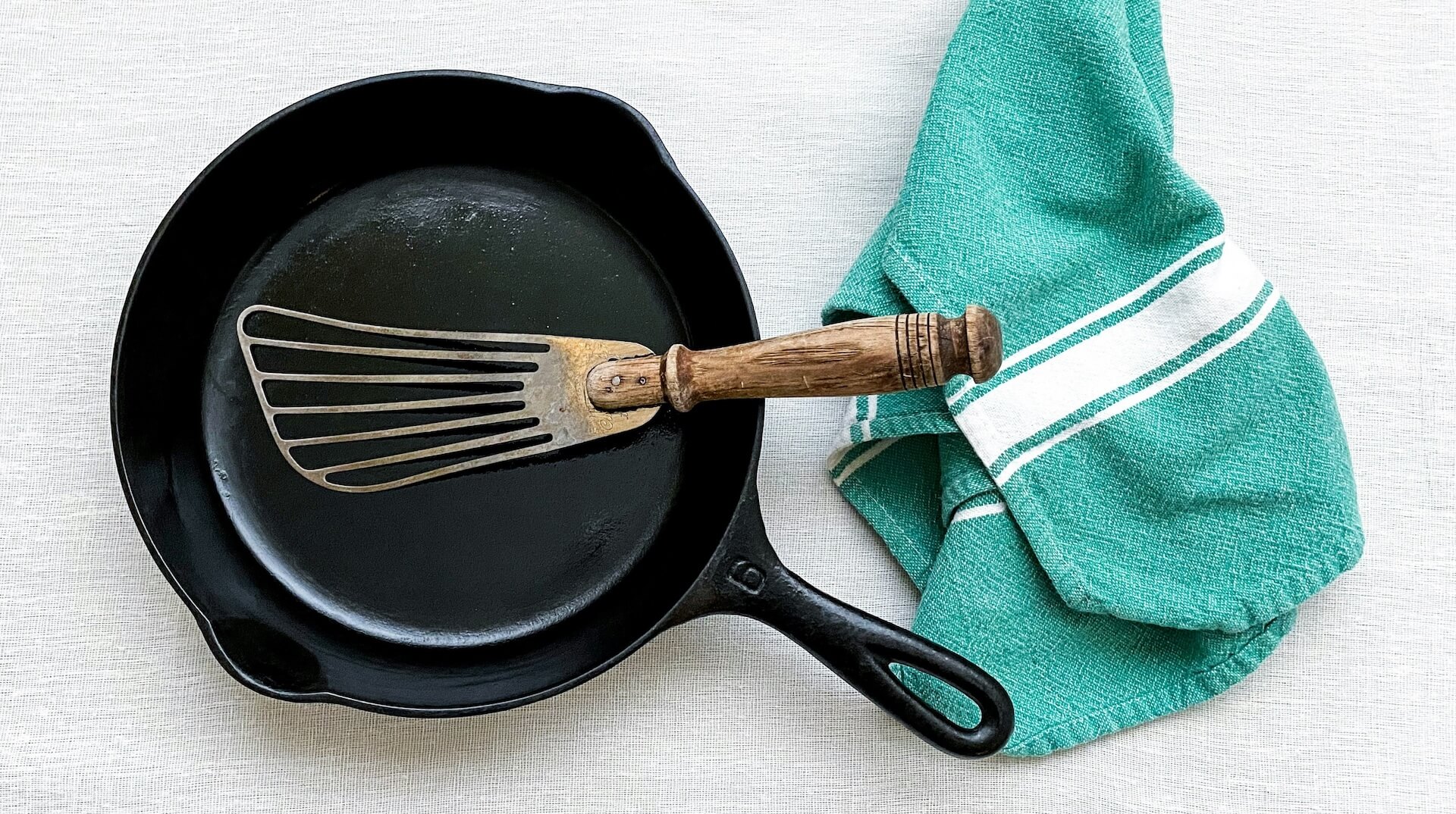 Cast Iron Skillet on a table