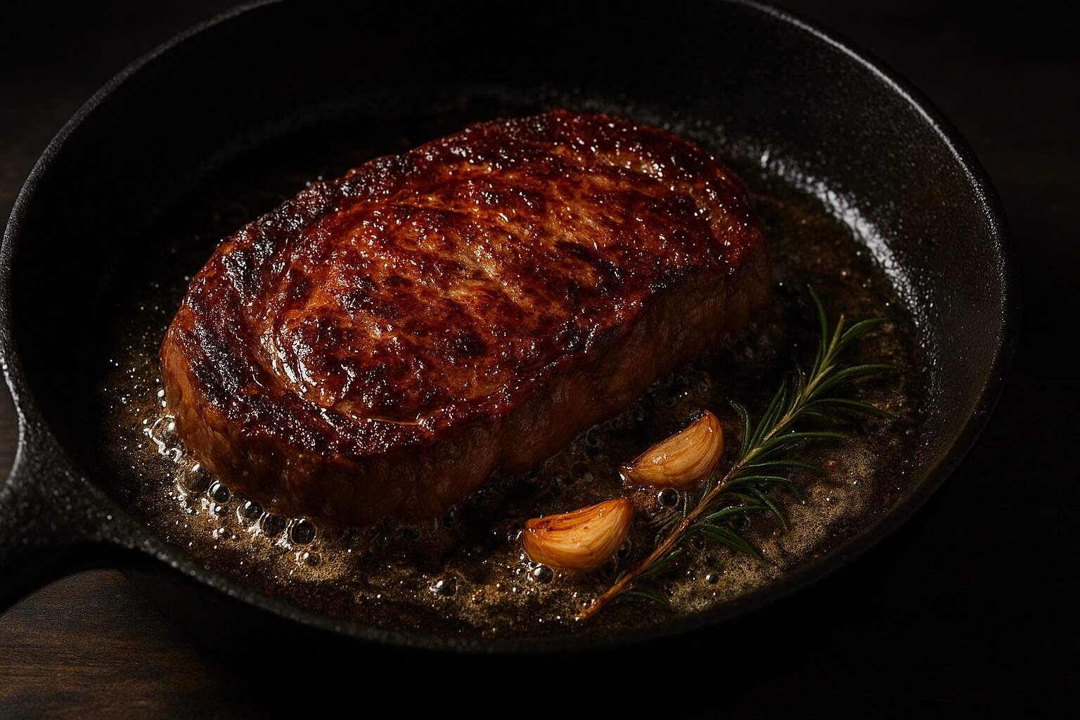 Steak on Cast Iron skillet